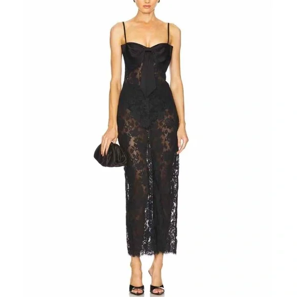 NEW NBD Revolve The Margaux Maxi Dress Gown Black Lace Sheer - threedaughtersproperties.com NEW NBD Revolve The Margaux Maxi Dress Gown Black Lace Sheer - threedaughtersproperties.com